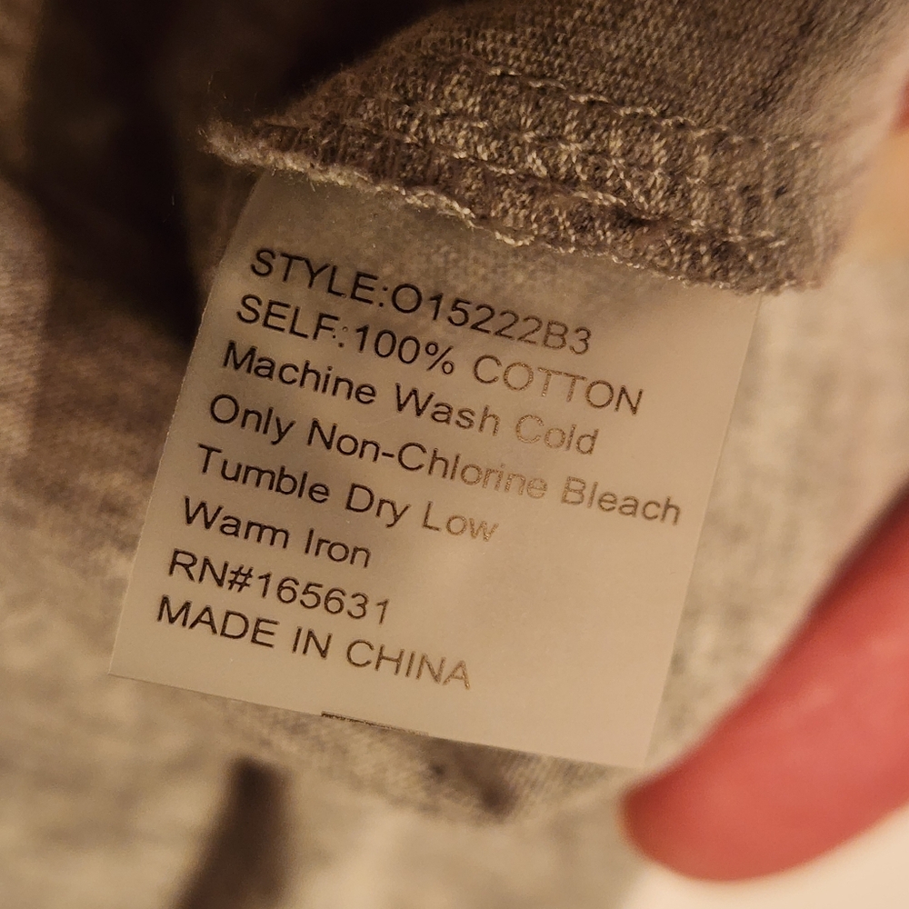 CALME X Johnny Was Night and Day Tank in Gray/Peach - Picture 9 of 9